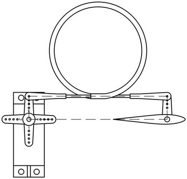 Anlenkung mit Bowdenzug